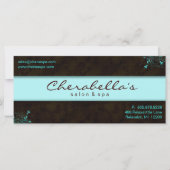 サロンギフト券フローラエレガントターコイズ (正面)