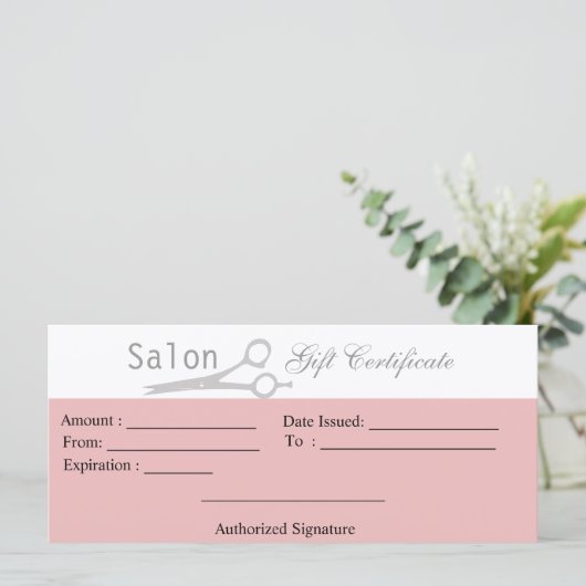 サロンギフト券 (スタンド正面)