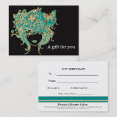 サロンギフト券 割引カード (正面/裏面)