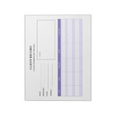 サロンクライアント追跡カスタムメモ帳 ノートパッド (回転)