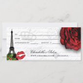 サロンクリスマスプレゼント証明書エッフェルタワーバラ (裏面)