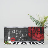 サロンクリスマスプレゼント証明書エッフェルタワーバラ (スタンド正面)