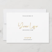 サロングラム金ゴールドロゴモダンギフト証明書 (裏面)