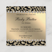 サロングリッターレオパード金ゴールド コーリングカード (正面)