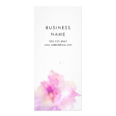 サロンサービスメニュー水彩絵を描(ばちゃばちゃ)跳ねる ラックカード (裏面)