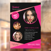 サロンサービス窓用シール ウィンドウサイン (シート2)