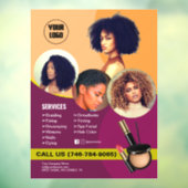 サロンサービス編集可能ウィンドウクリング ウィンドウサイン (シート3)