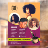 サロンサービス編集可能ウィンドウクリング ウィンドウサイン (シート2)