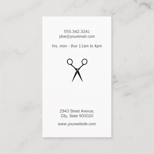 サロンシアーズのアイコン 名刺 (裏面)