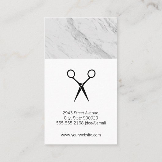 サロンシアーズモノグラムマーブルトリムチーター 名刺 (裏面)