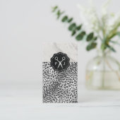 サロンシアーズモノグラムマーブルトリムヒョウ 名刺 (スタンド正面)