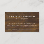 サロンシアーズモ素朴ノグラムウッドアポイントメントカード 予約カード (裏面)