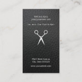 サロンシアーズラッシュブラックレザープリント 名刺 (裏面)