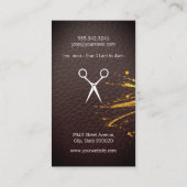 サロンシアーズラッシュレザープリントとスパッタ 名刺 (裏面)