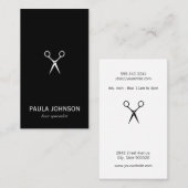 サロンシアーズ白黒 名刺 (正面/裏面)