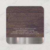 サロンシアーズ素朴ウッドメタルトリム スクエア名刺 (裏面)