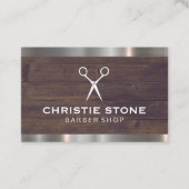 サロンシアーズ素朴ウッドメタルトリム 名刺 (正面)