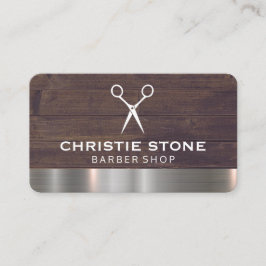 サロンシアーズ素朴ウッドメタルトリム 名刺