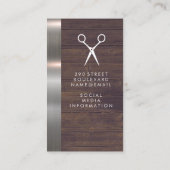 サロンシアーズ素朴ウッドメタルトリム 名刺 (裏面)