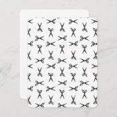 サロンシザーズバーカスタムショップの背景色 招待状 (正面/裏面)