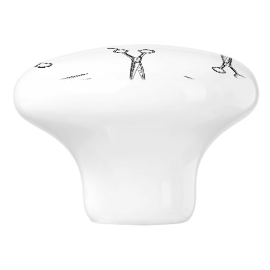 サロンシザーズヘアドレッサーシカスタムアーズBGカラー セラミックノブ (側面)