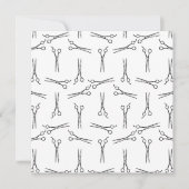 サロンシザーズヘアドレッサーシカスタムアーズBGカラー 招待状 (正面)