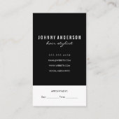 サロンシザーマーブル 予約カード (裏面)