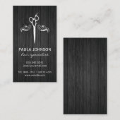 サロンシファンシーャーズエレメントウッドパネル 名刺 (正面/裏面)