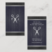 サロンシモダンャーズウッドキャンバストリムモノグラム2 名刺 (正面/裏面)