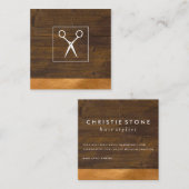 サロンシ素朴アーズウッドアポイントメントカード 予約カード (正面/裏面)