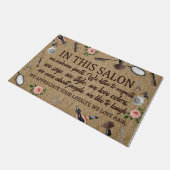 サロンストア形式、ラブリーズ引用文ラグ ドアマット (アングル)