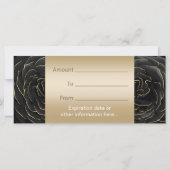 サロンスパブラック&金ゴールドフローラギフト証明書 (裏面)