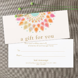 サロンスパロータスフローラギフト証明書