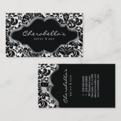 サロンスパ名刺シルバープラチナダマスク 名刺 (正面/裏面)