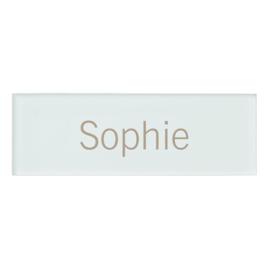 サロンスパ従業員スタッフ服名タグ 名札 (正面)