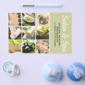 サロンスパ爪、 ネイルヘアメイクアーティストフライヤーメニュー チラシ (シングル)