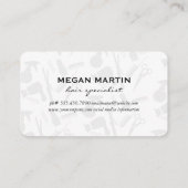 サロンツールパターンモノグラム 名刺 (裏面)