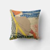 サロンデセントバイトゥールーズロートレック，アールヌーボー クッション (裏面)