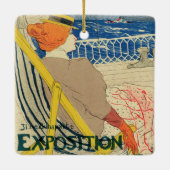 サロンデセントバイトゥールーズロートレック,アールヌーボー セラミックオーナメント (裏面)