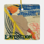 サロンデセントバイトゥールーズロートレック,アールヌーボー セラミックオーナメント (正面)