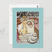 サロンデセント～アルフォンスミュシャ ポストカード (正面/裏面)