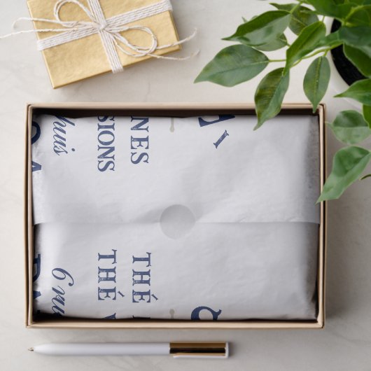 サロンデテアロオムバードテフランスのークアップデカップページ 薄葉紙 (ギフト)