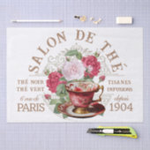 サロンデテアロームフランスのバラティーカップデクページ 薄葉紙 (クラフト)