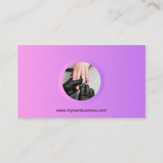 サロンネイリスト 名刺 (裏面)