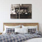 サロンバーインテリアメンマンケーブ1890のフォトパブ キャンバスプリント (インサイチュ (寝室))