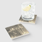 サロンバーインテリアメンマンケーブ1890のフォトパブ ストーンコースター (横)