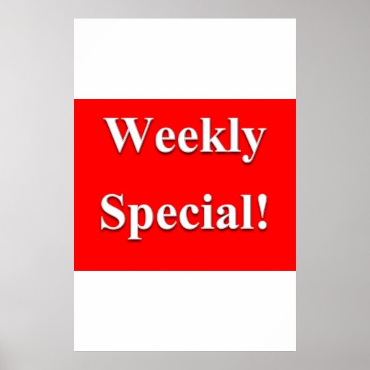 サロンバーバーショップポスターズウィークリースペシャル ポスター (正面)