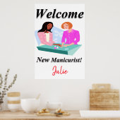 サロンバーバーショップポスターズニューマニキュリスト ポスター (キッチン)