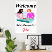 サロンバーバーショップポスターズニューマニキュリスト ポスター (ホームオフィス)