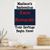 サロンバーバーショップポスター報酬を獲得 ポスター (キッチン)